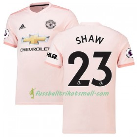 Fußballtrikots Manchester United Luke Shaw 23 2018-2019 Kurzarm Auswärts-trikot kaufen